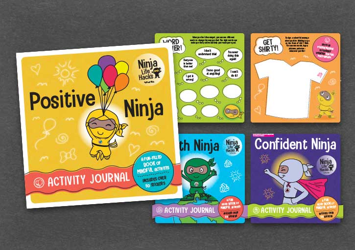 NINJA LIFE HACKS ACTIVITY BOOK COVERS AND SPREADS