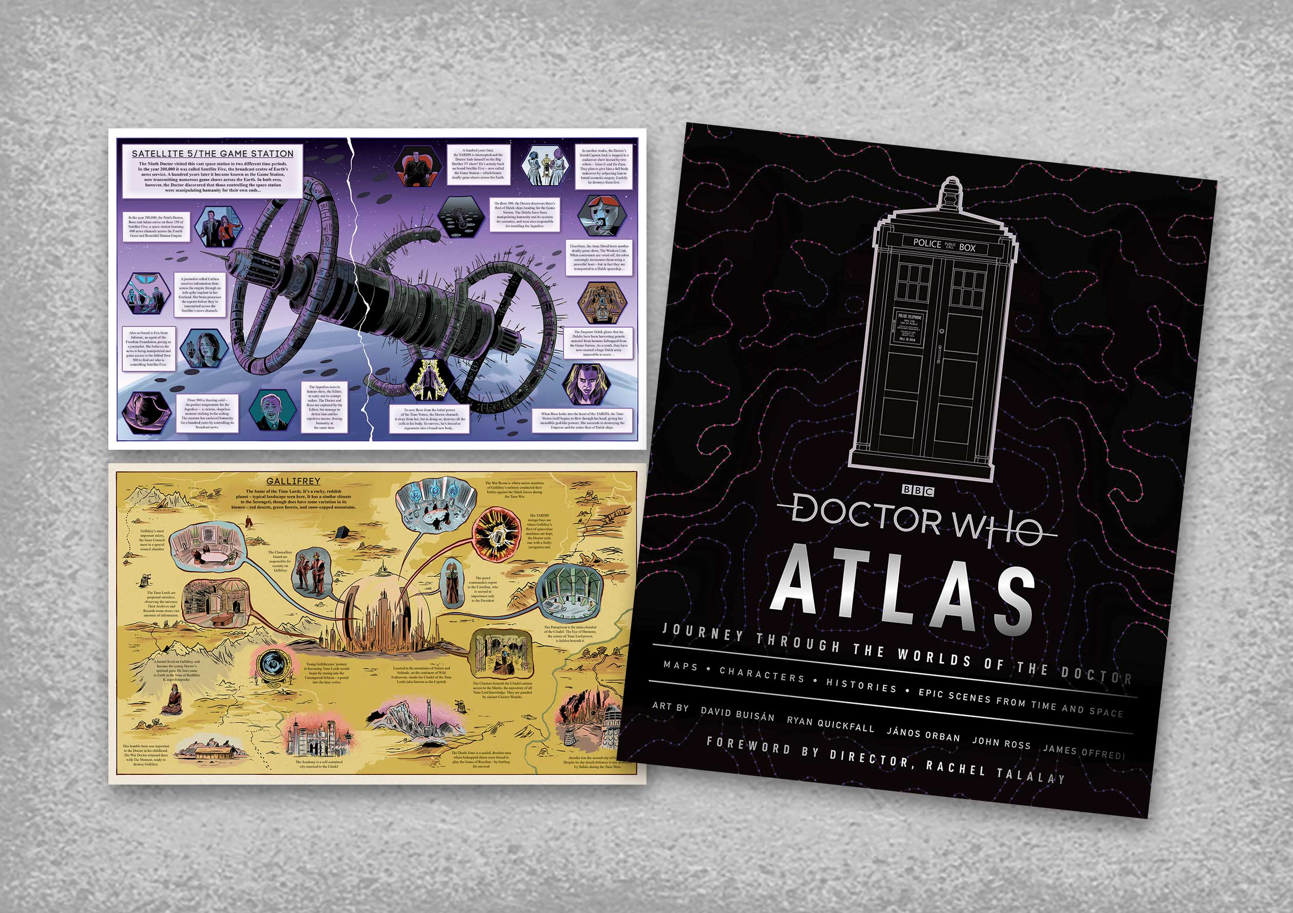 doctor who atlas cover and pages