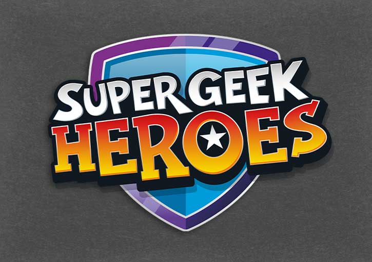 SUPER GEEK HEROES 2D LOGO