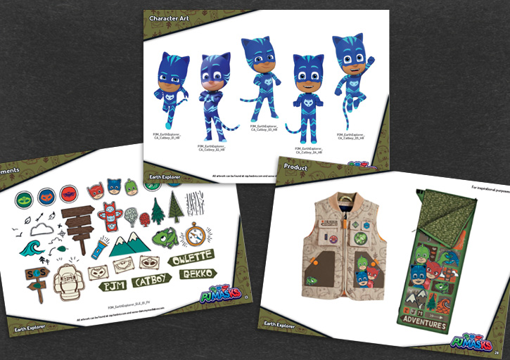 PJ MASKS EARTH STYLE GUIDE SPREADS