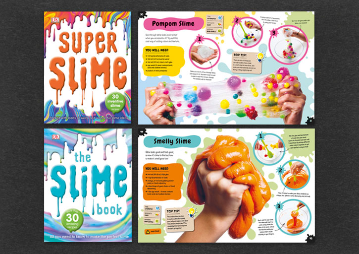 THE SLIME BOOK/SUPER SLIME BOOK COVERS AND SPREADS