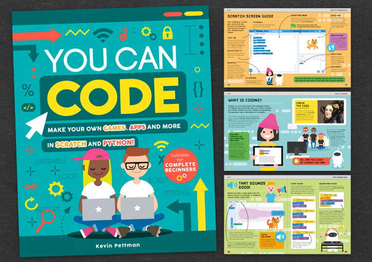 YOU CAN CODE BOOK COVER AND SPREADS