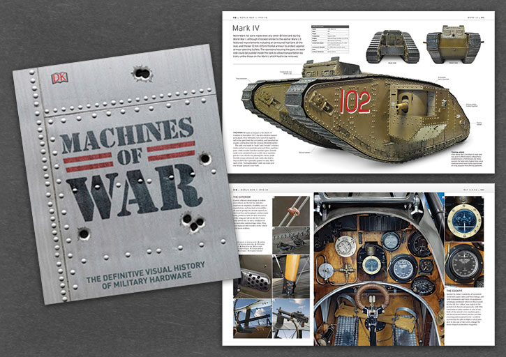 MACHINES OF WAR BOOK COVER AND SPREADS