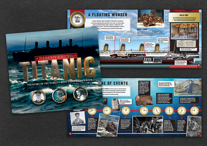 TITANIC BOOK COVER AND SPREADS