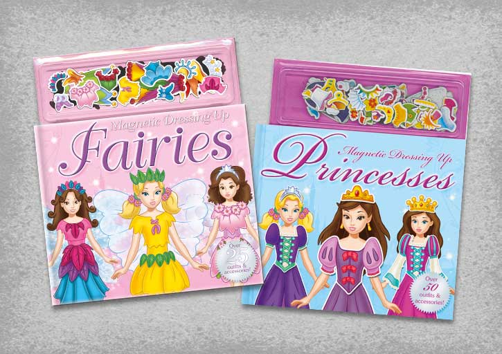magnetic princess dress up book covers